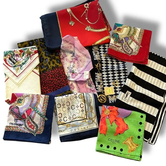 👹🧡👹 LUXURY SCARF OR HANDKERCHIEF SHOWDOWN 👹🧡👹 GRAB SOME LUXURY FOR LESS! PROMO - Picture 9 of 14